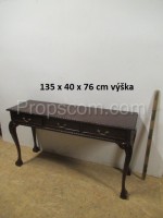 Wooden narrow table