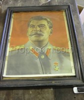 Painting portrait of Joseph Vissarionovich Stalin - print