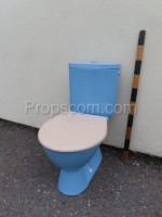 Toilette blau