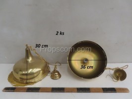 Brass chandeliers