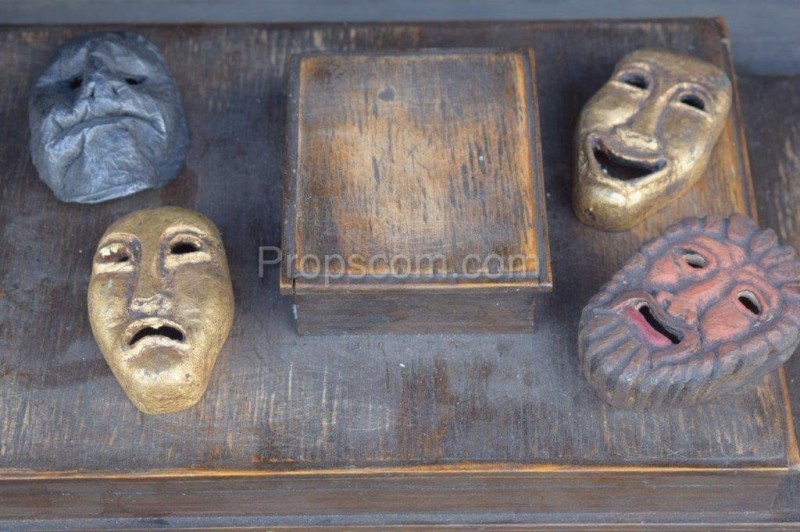 Pedestal with masks