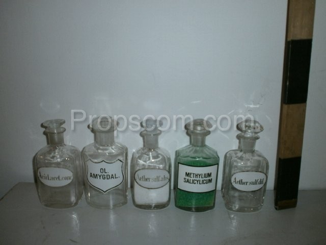 Bottles with ground glass