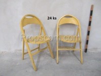 Wooden folding chair