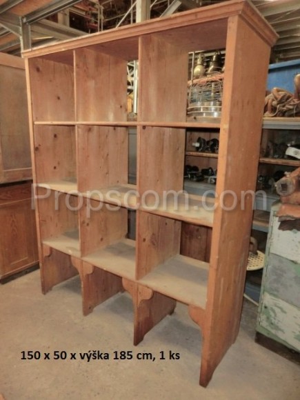 Large wooden shelf