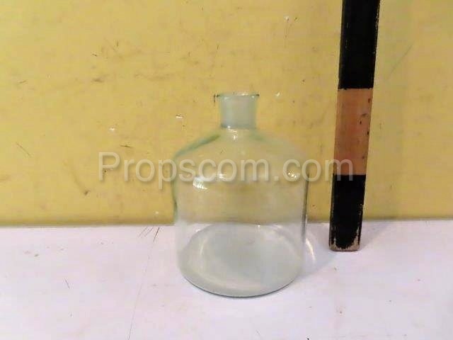 Bottles with ground glass empty