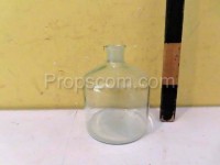 Bottles with ground glass empty