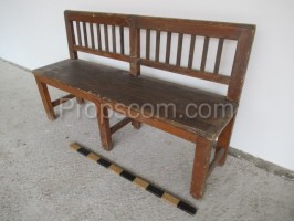 Wooden brown bench