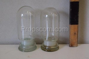 Flasks for chemical laboratory empty