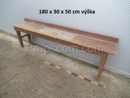 Wooden bench