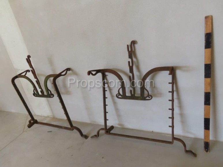 Forged barbecue stand