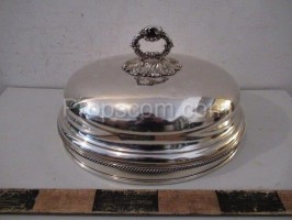 Silver tray decorated
