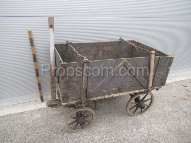 Trolley with arched wheels