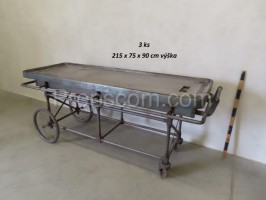 Autopsy transport bed