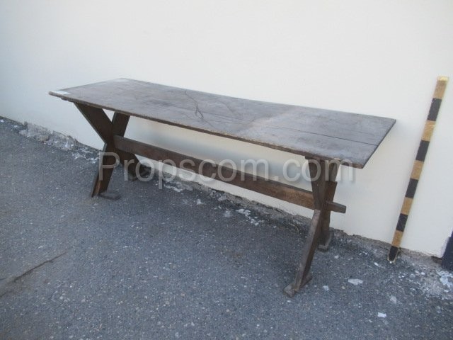 Wooden table outdoor