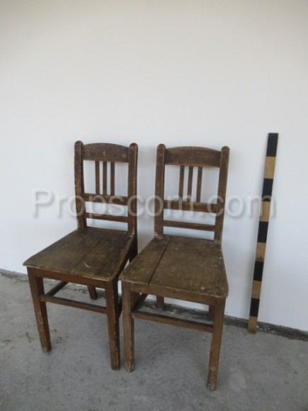 Wooden chairs