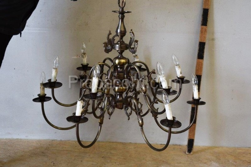 Chandelier with candlesticks