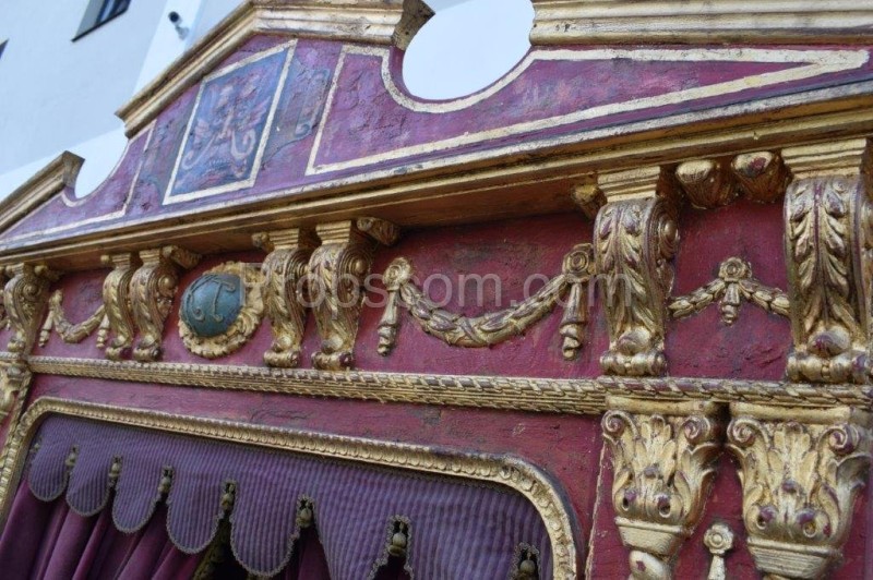 Antique puppet theater