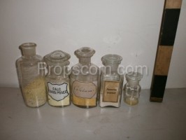 Different medicine bottles mix