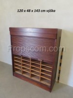 File cabinet with shutter