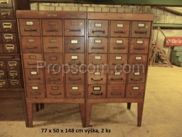 Wooden filing cabinet