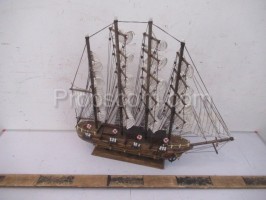 Historic wooden sailboat