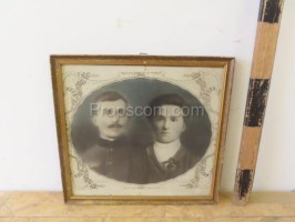 Family photo glazed in a frame