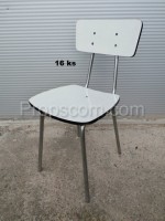 Židle kov umakart šedé