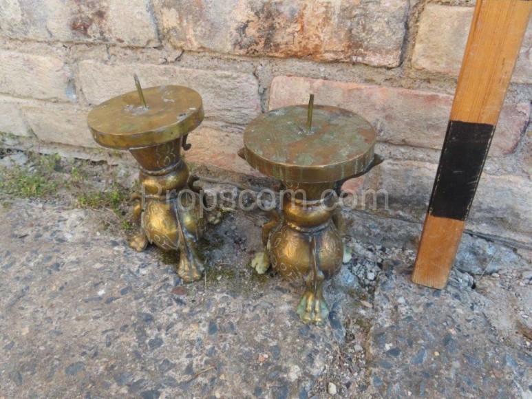 Brass candlesticks