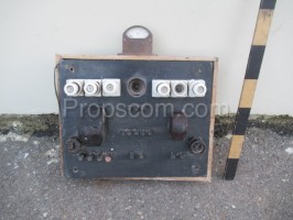 Electrical panel: fuses, switches, sockets, etc.