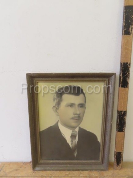 Photo of a man in a frame