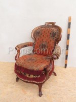 Upholstered armchair