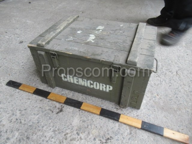 Wooden military box CHEMCORP
