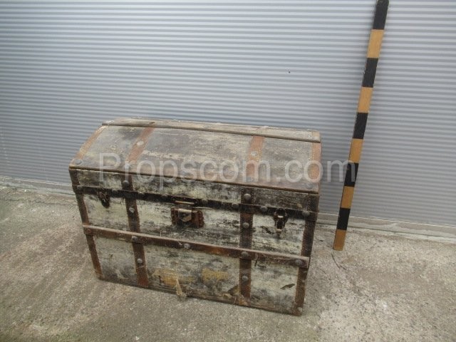 Forged wooden chest