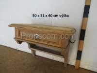 Wooden brown shelf