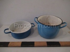 Enamel pots