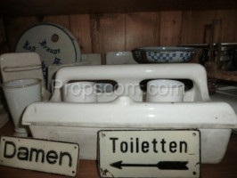 Bowls, bathroom signs