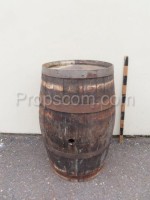 Barrel with forged hoops