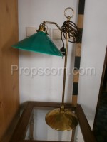 Table lamp brass green