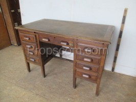 Dark wooden desk