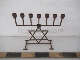 Jewish Hanukkah candlestick