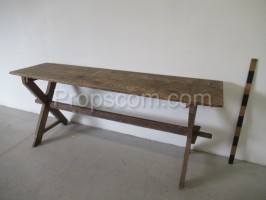 Wooden long table