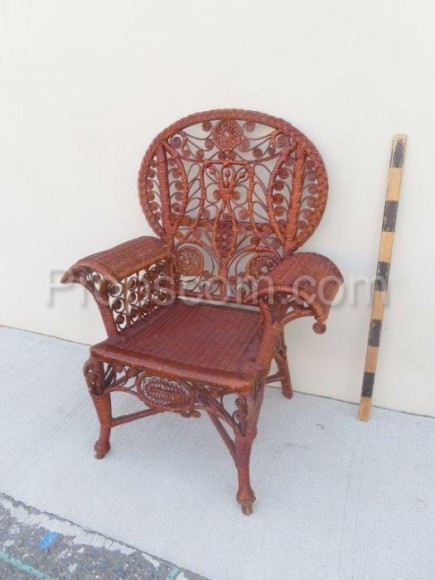 Wicker armchairs