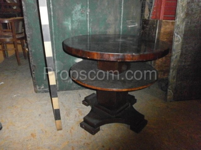 Wooden round table