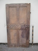 wooden door brown right