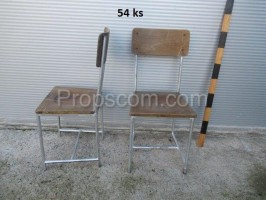 Wood metal chair