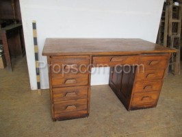 Dark wooden desk