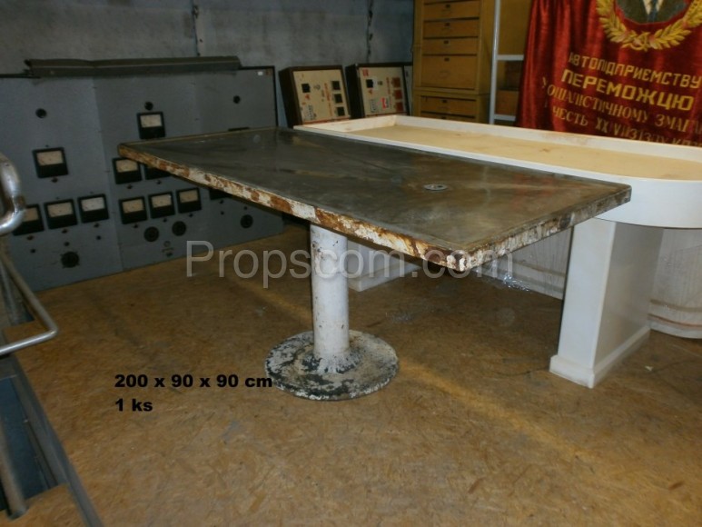 Autopsy table metal