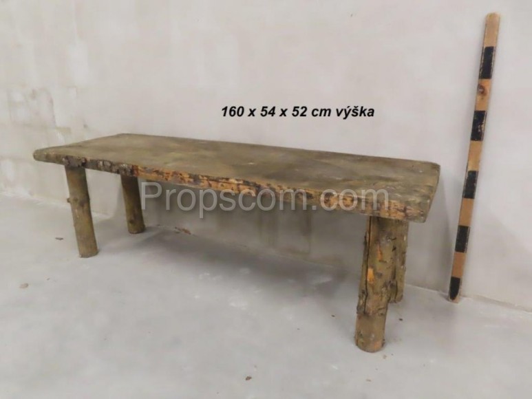 Wooden bench