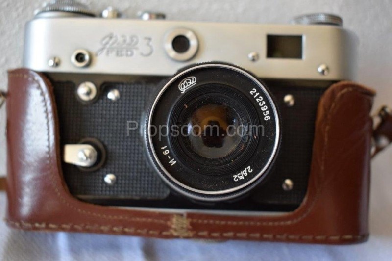 Old camera with case