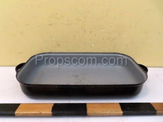 Enamel baking pan